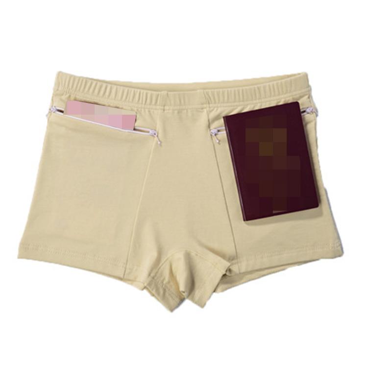レディースショーツ 盗難防止 ショーツ パンツ 下着 ボクサーショーツ ポケット付き 女性用 無地 旅行 A0430pants01 香月 通販 Yahoo ショッピング