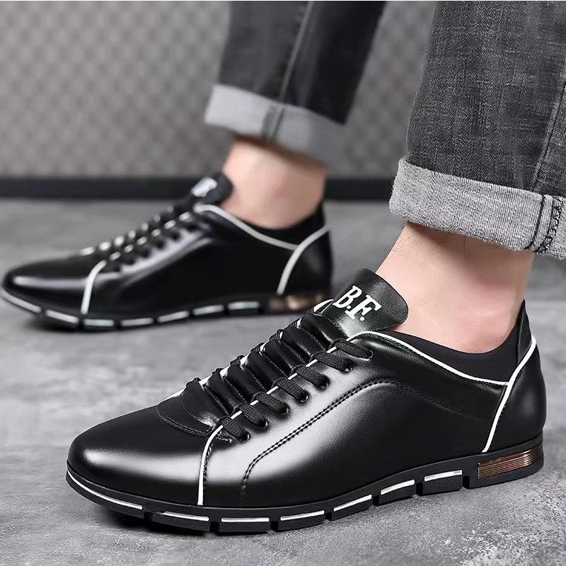 スニーカー メンズ おしゃれ スリッポン ビジネススニーカー ローカット 黒スニーカー 歩きやすい 革靴 撥水 通勤 スポーツ 秋 ファッション 送料無料 Kt Hako 8 ユウキキ 通販 Yahoo ショッピング