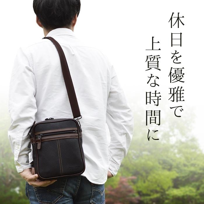 ショルダーバッグ メンズ 斜めがけ 大人 ブランド 小さめ A5 軽量 軽い 日本製 豊岡 本革 革 縦型 40代 50代 60代 カジュアル 旅行 ショッピング 黒 Kbn J Libera Style 通販 Yahoo ショッピング