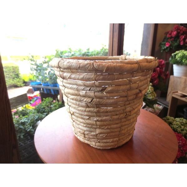 自然素材　ナチュラル　鉢カバー　花器　花入　グリーンカバー　バスケット　レトロ 自然素材 ナチュラル 鉢カバー 花器 花入 グリーンカバー バスケット