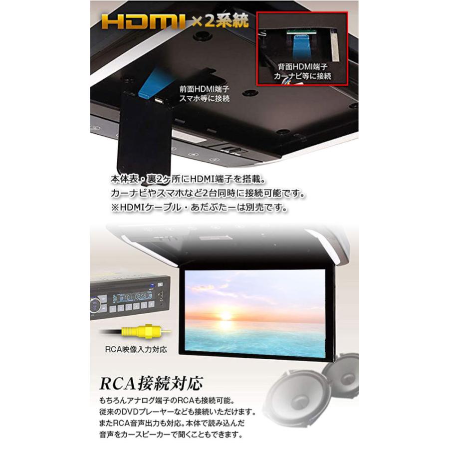 一年間保証付き】13.3インチ フリップダウンモニター アルファード20