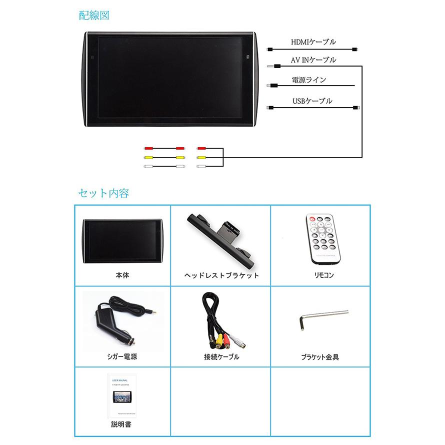 11.6インチ リアモニター 1106M HDMI端子 広視野角実現 Full HD 11.6インチ リアモニター 1106M HDMI端子 広視野角実現 Full HD