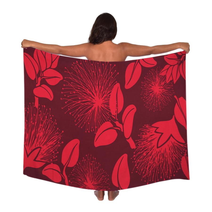 フルサイズ プレミアム パレオ/オヒアレフア/レッド/品番PACM02