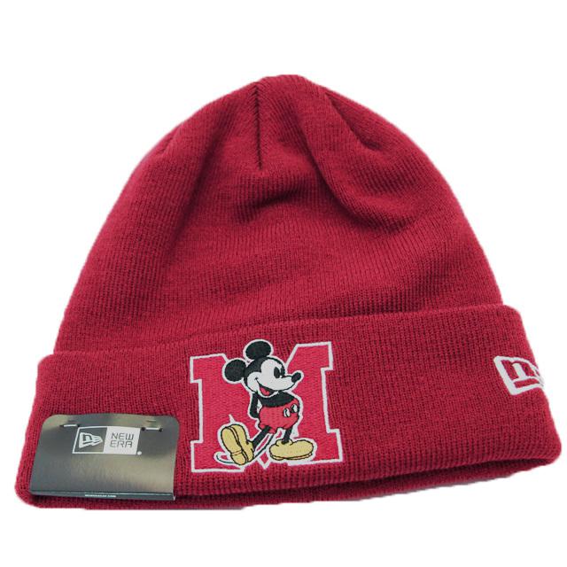 ニューエラ Newera Disney コラボ 帽子 ニットキャップ ベーシック カフニット ディズニー Mロゴ バーガンディー 河童クラフトyahoo 店 通販 Yahoo ショッピング