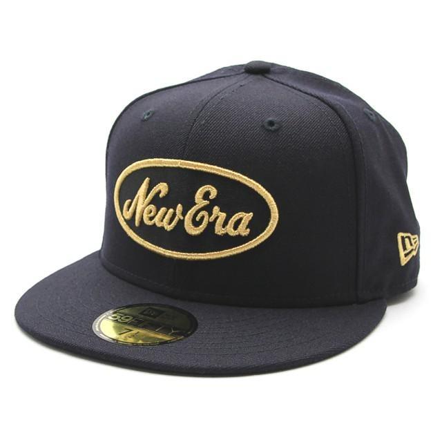 ニューエラ Newera 59fifty オールドロゴ オーバル ニューエラ ネイビー メタリックゴールド 河童クラフトyahoo 店 通販 Yahoo ショッピング