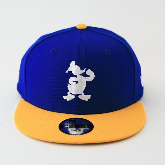 Kids 子供用 ニューエラ Newera ディズニー コラボ 帽子 Youth 9fifty ディズニー ドナルドダック シルエット ブライトロイヤル ホワイト イエローバイザー 1176 河童クラフトyahoo 店 通販 Yahoo ショッピング