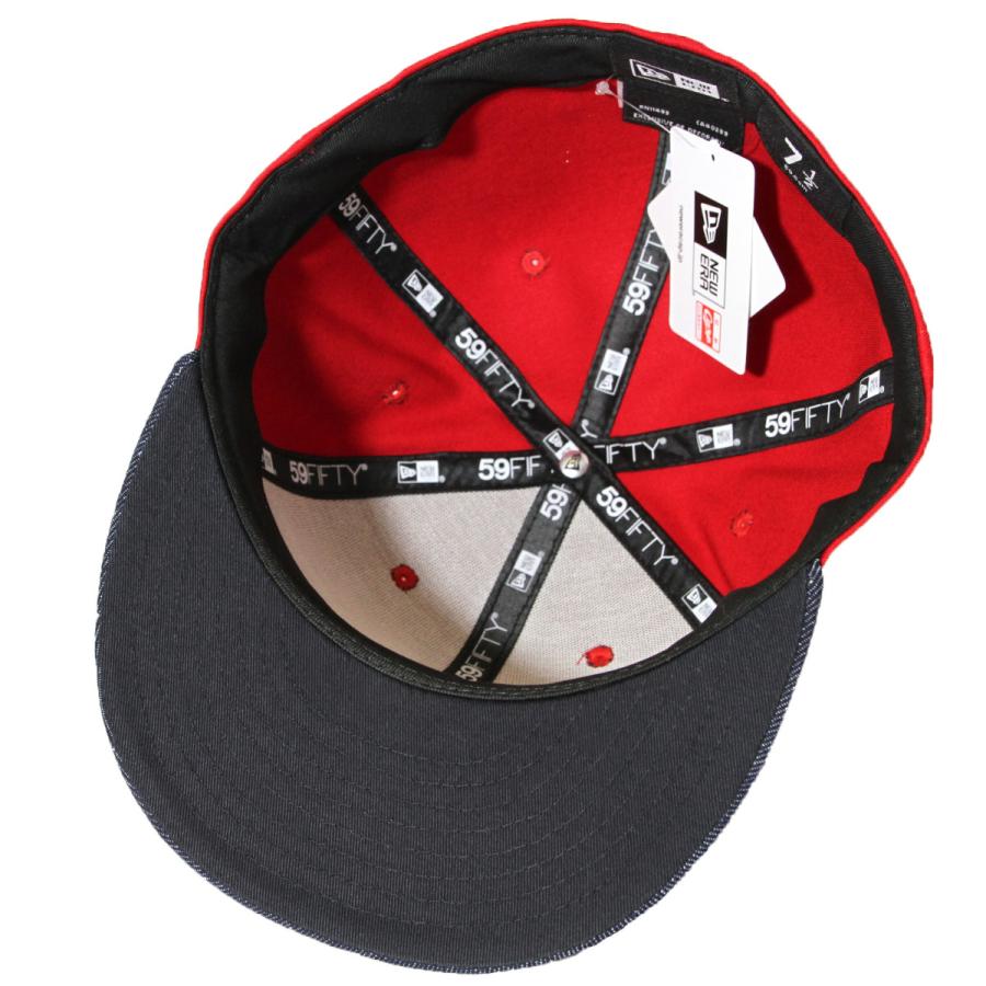 ニューエラ Newera 帽子 59fifty Npb カスタム 広島東洋カープ ミニロゴ レッド インディゴデニムバイザー 河童クラフトyahoo 店 通販 Yahoo ショッピング