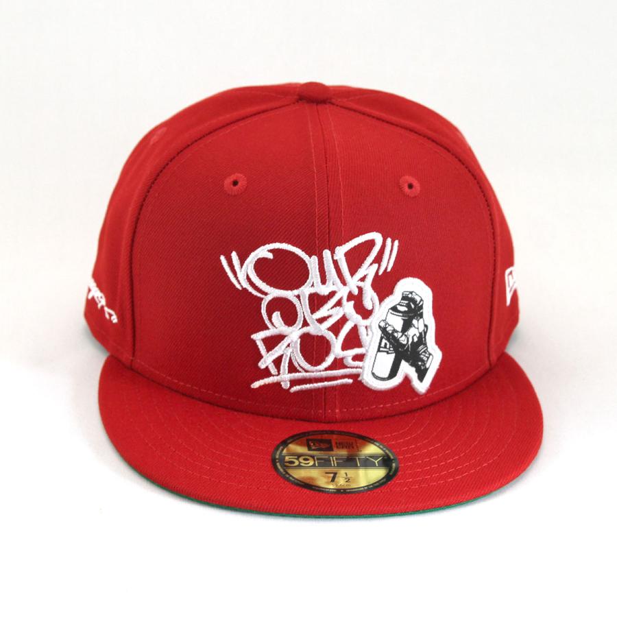 ニューエラ NEWERA キャップ 59FIFTY DRAGON76 OUROBOROS スカーレット