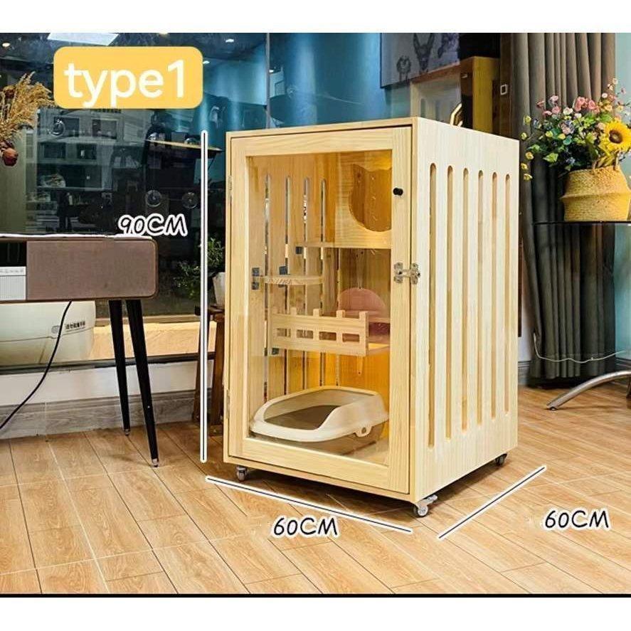 【新商品】 猫 ケージ キャットケージ 3段 木製フレーム 広々 大型 猫ゲージ 高おしゃれ キャットハウス ネコ ハウス 多段 留守番 保護 脱走防止 脱走防止 多頭飼い 【2004203464】(10500円)