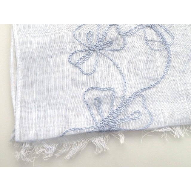 インド製 シルク混 刺繍とレースのストール 母の日ギフト/敬老の日