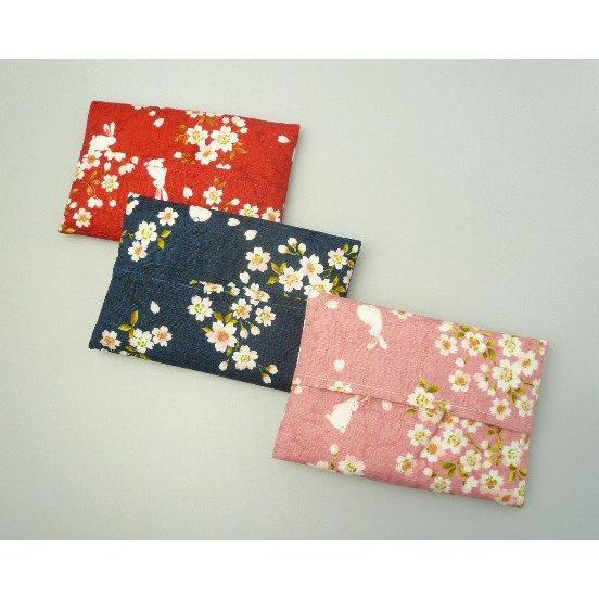 和雑貨ポケットティッシュ 桜うさぎ柄 : 唐花庵 - 通販 - Yahoo