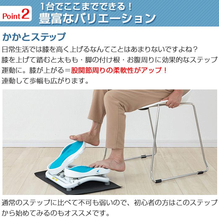 ステッパー モーションナビ 足踏み 健康器具 ダイエット 1年保証  足ふみ 運動器具 座ったまま ステップ エアロライフ 健康ステッパー | AEROLIFE | 13