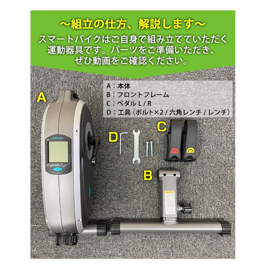 エアロバイク サイクルマシン エアロライフ スマートバイク ステッパー フィットネスバイク ミニバイク マグネット 負荷 調節 DR-3910 |  | 18