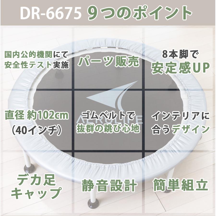 トランポリン 102cm 8本脚 適応体重120kg DR-6675 大型 ホームジャンピングL エアロライフ ゴムベルト 静音 誕生日 | AEROLIFE | 01