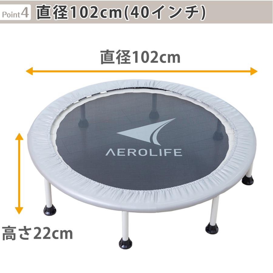 AEROLIFE（エアロライフ） トランポリン 102cm 8本脚 適応体重120kg DR
