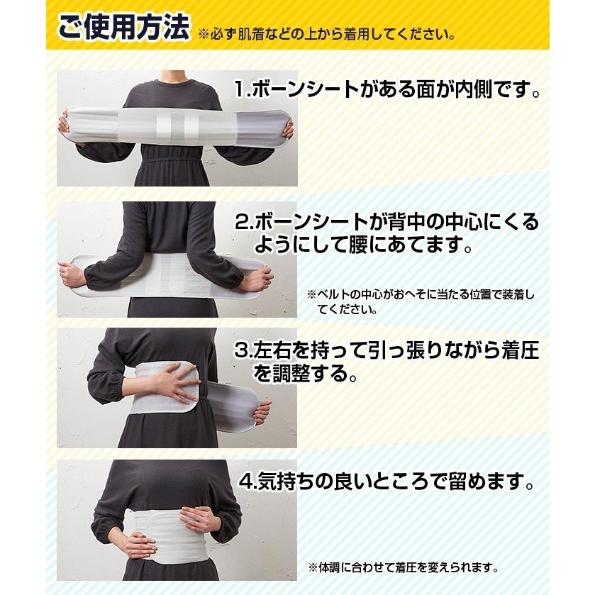 コルセット 腰痛ベルト らくらく腹圧ベルト 腰痛対策 S M L LLサイズ