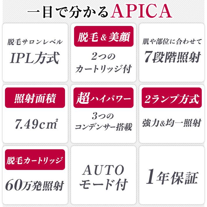 大特価 脱毛器 APICA アピカ 脱毛 美顔器 ライフコア ムダ毛 IPL脱毛