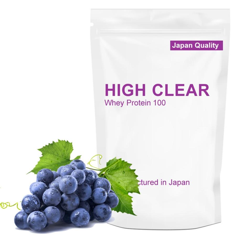 HIGH CLEAR ハイクリアー WPCホエイプロテイン100 1kg（約40回分） さっぱりグレープ味 :HC-HIC024:カラダデザインラボ  ヤフー店 - 通販 - Yahoo!ショッピング