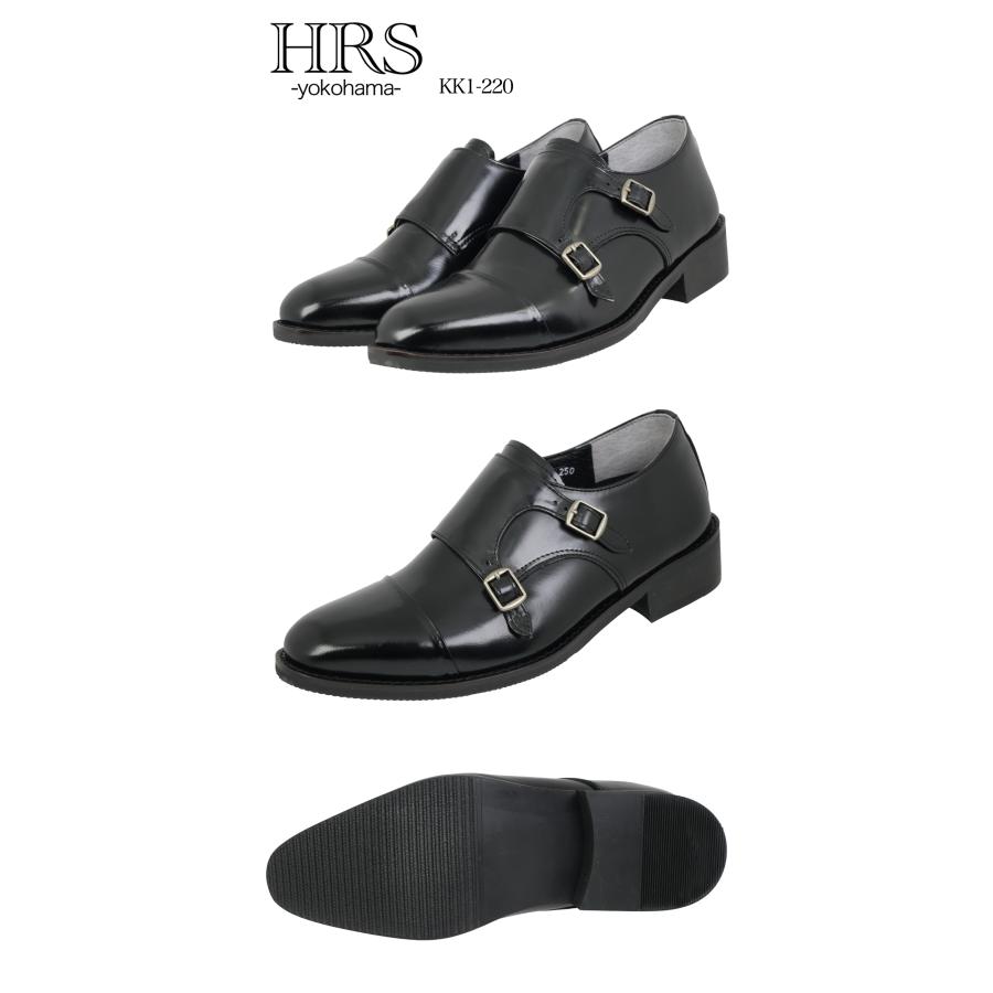 シークレットビジネスシューズ 8cmアップ 本革 ハンドメイド ダブルモンクストラップ kk1-220 シークレットシューズ 8cmアップ 本革 レザー 高級シークレット