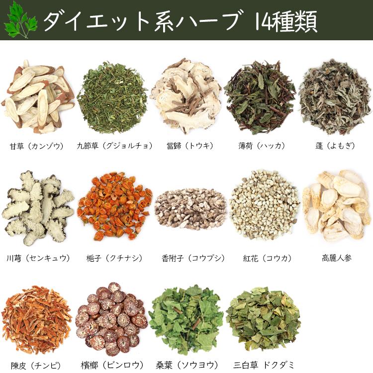 よもぎ蒸し パック ダイエット系 14種類 ハーブブレンド 14包 210g 