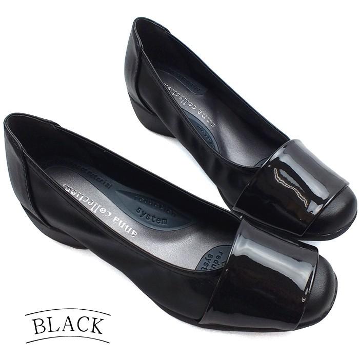 ANNA ANNA COLLECTION アンナコレクション パンプス コンフォート エナメル