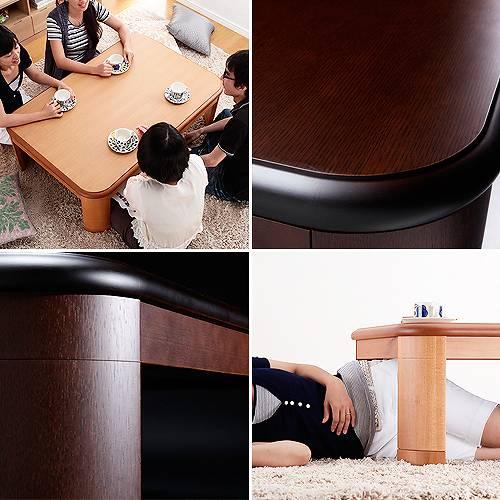 こたつ 長方形 楢ラウンド折れ脚こたつ リラ 120x80cm 折脚 継ぎ脚 角が丸い テーブル ローテーブル 炬燵 コタツ モダン 天然木 木製 日本製 国産  mu-11100247 店舗 カフェ ラウンジ ロビー ホテル 法人  電気こたつ こたつ 季節 空調家電 家電 送料無料 北欧 モダン 家具 メーカー直送 こたつ 長方形 楢ラウンド折れ脚こたつ リラ 120x80cm
