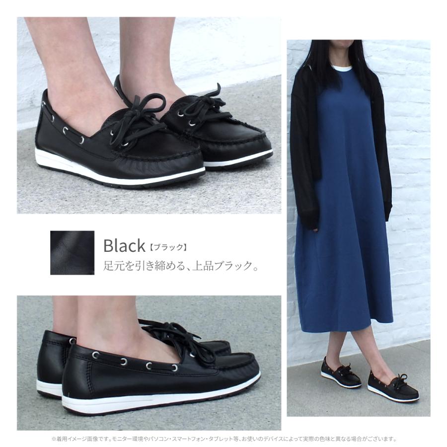 モカシン デッキシューズ 本革 レザー コンフォート 軽量 高屈曲 天然