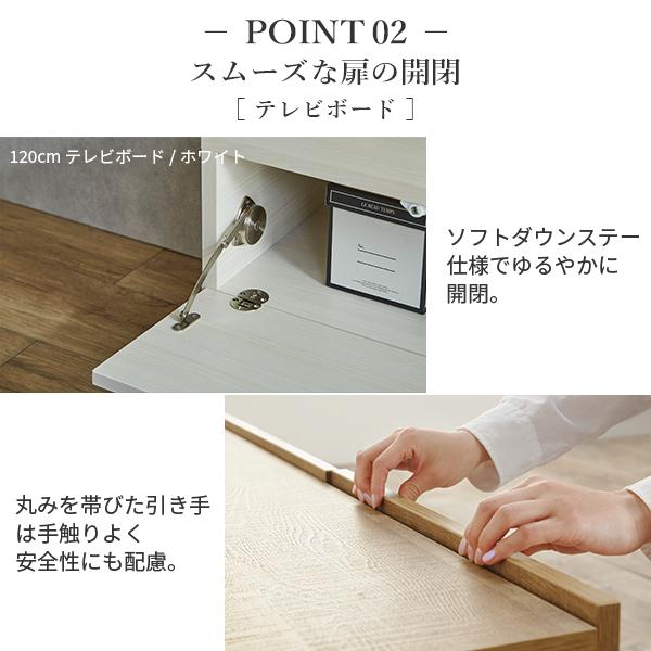 メーカー直送 ローボード テレビ台FV 幅120cm ガラス扉＋キャビネット