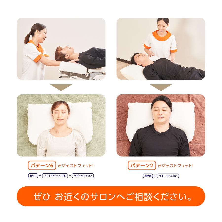 寝ながら骨格サポートまくらトリプルフィット｜肩甲骨まで支える 枕 頭