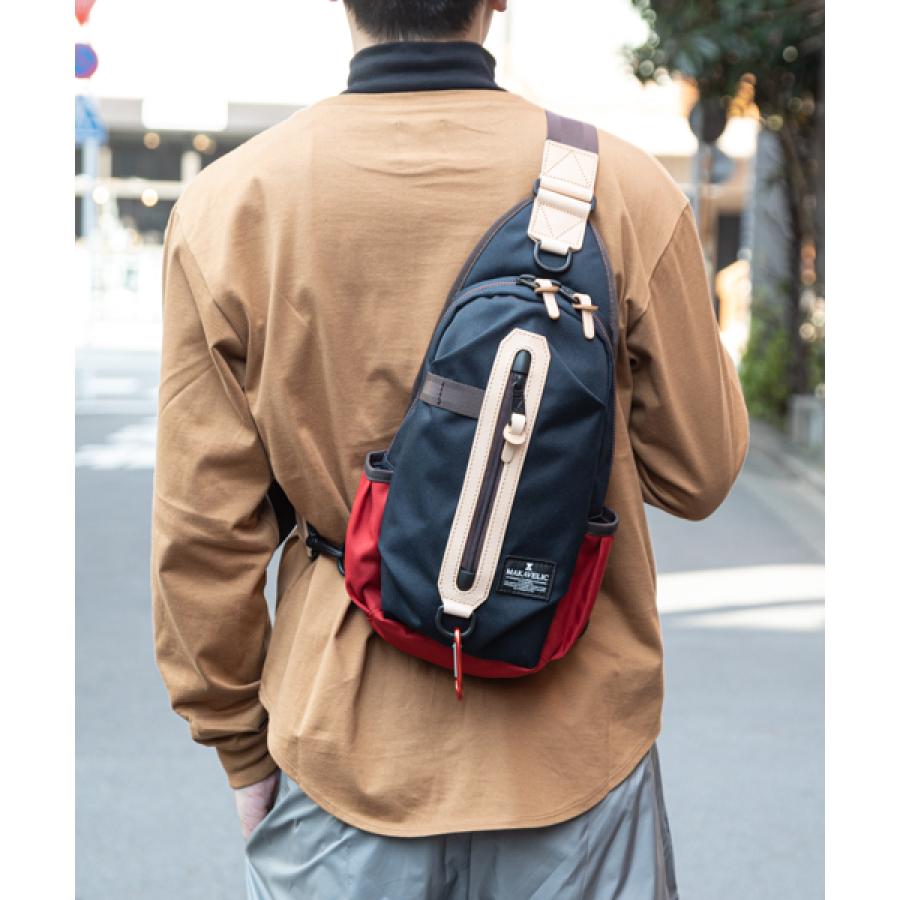 MAKAVELIC マキャベリック ボディバッグ 5ポケット 背面メッシュ MAKAVELIC マキャベリック ボディバッグ 5ポケット 背面メッシュ