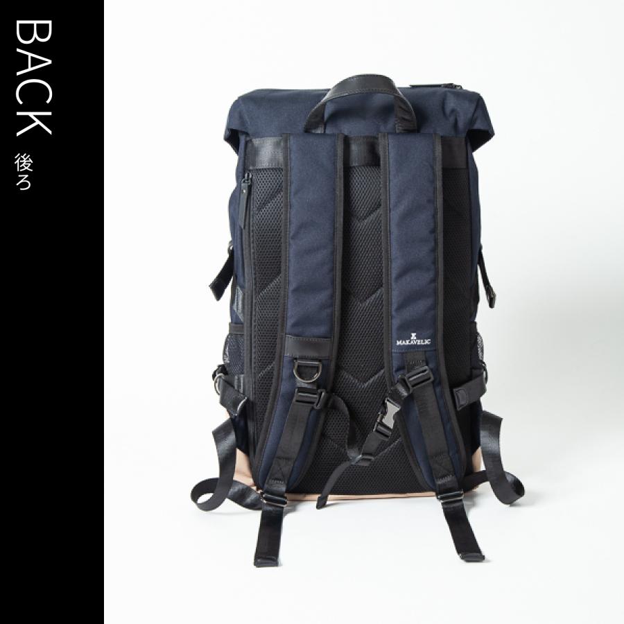 マキャベリック リュック 背面メッシュ サイドポケット B4 撥水 リュックサック バックパック バッグ MAKAVELIC DOUBLE LINE 3120-10126 | MAKAVELIC | 06