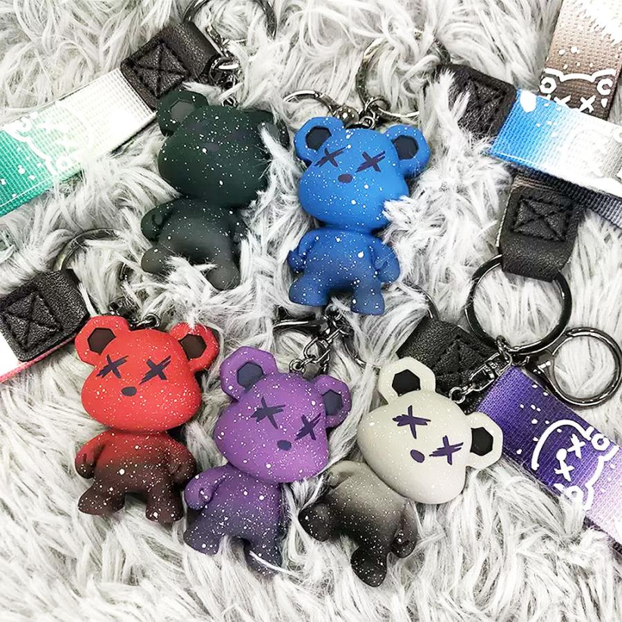 キーホルダー カメレオンKUMA キーリング キーチェーン 暴力熊 ベアー