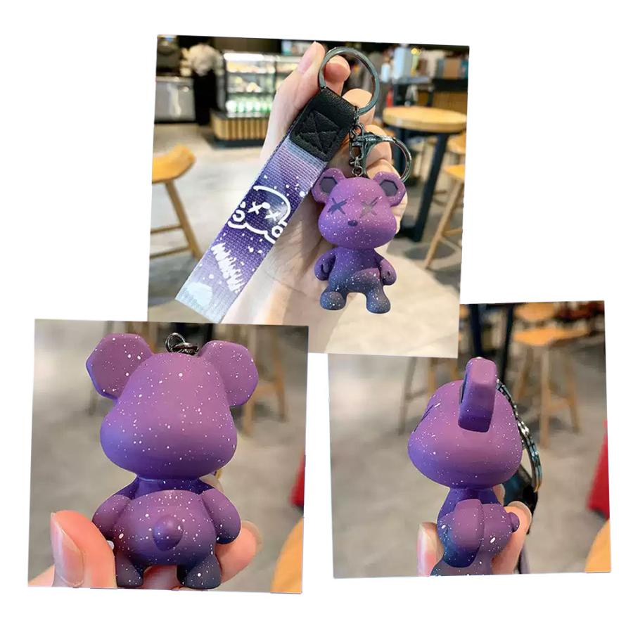 キーホルダー カメレオンKUMA キーリング キーチェーン 暴力熊 ベアー