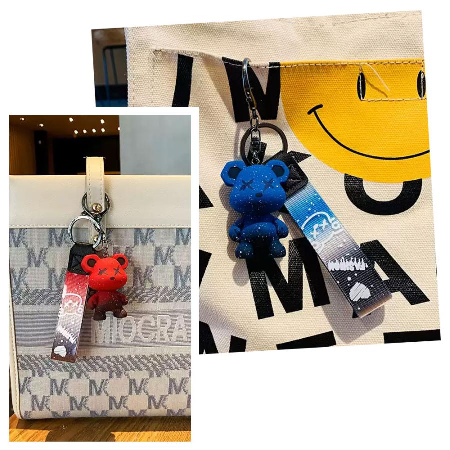 キーホルダー カメレオンKUMA キーリング キーチェーン 暴力熊 ベアー