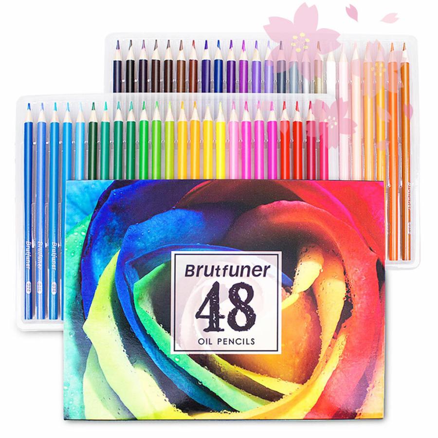 48色 油性色鉛筆 美術 描き用 描画材料 発色良い 初心者 大人 学生 子供 色鉛筆 いろえんぴつ プレゼント ギフト Mg K1044p48 Karafura 通販 Yahoo ショッピング