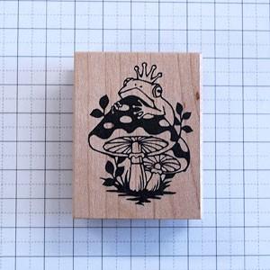 消しゴムはんこ ラバースタンプ 消しゴムスタンプ つぶあん キノコと