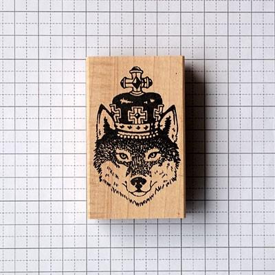 消しゴムはんこ ラバースタンプ 消しゴムスタンプ つぶあん オオカミと