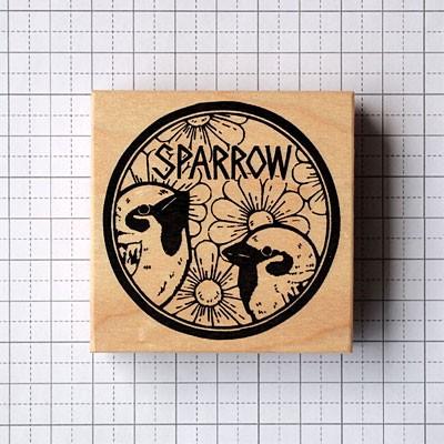 消しゴムはんこ ラバースタンプ 消しゴムスタンプ つぶあん SPARROW