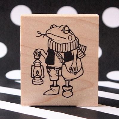 消しゴムはんこ ラバースタンプ 消しゴムスタンプ つぶあん 冒険家