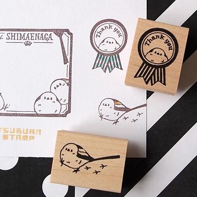 消しゴムはんこ　シマエナガとはりねずみの秋満喫特別セット 消しゴムはんこシマエナガとはりねずみの秋満喫特別セット