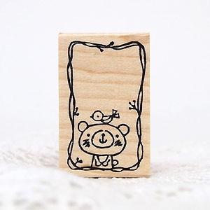 消しゴムはんこ ラバースタンプ 消しゴムスタンプ tugumi くまのミニ