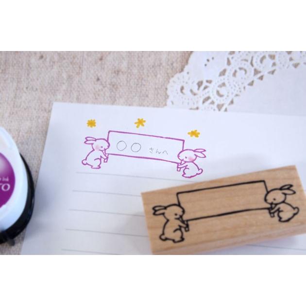消しゴムはんこ ラバースタンプ 消しゴムスタンプ tugumi うさぎの