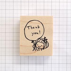 【消しゴムはんこ】Thank you  売約済み 筆文字消しゴムハンコ『thank you』 はんこ・スタンプ N#craft