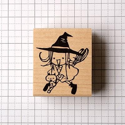 消しゴムはんこ ラバースタンプ 消しゴムスタンプ tugumi 小さな魔女と