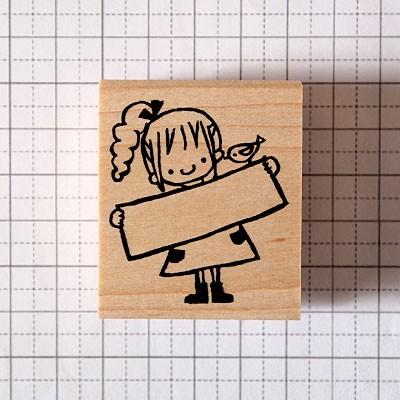 消しゴムはんこ。女子はんこ 少女漫画 好きが作る女の子ハンコ｢爽やか女子｣消しゴムはんこ