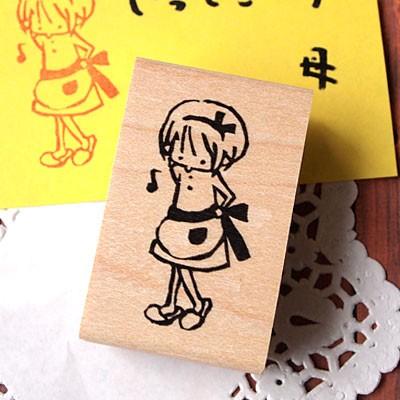 消しゴムはんこ ラバースタンプ 消しゴムスタンプ Tugumi るんるんエプロン 縦38mm 横18 5mm 手帳 スケジュール帳 からふる屋 G1ss Tugm0105d 印鑑のからふる屋 通販 Yahoo ショッピング