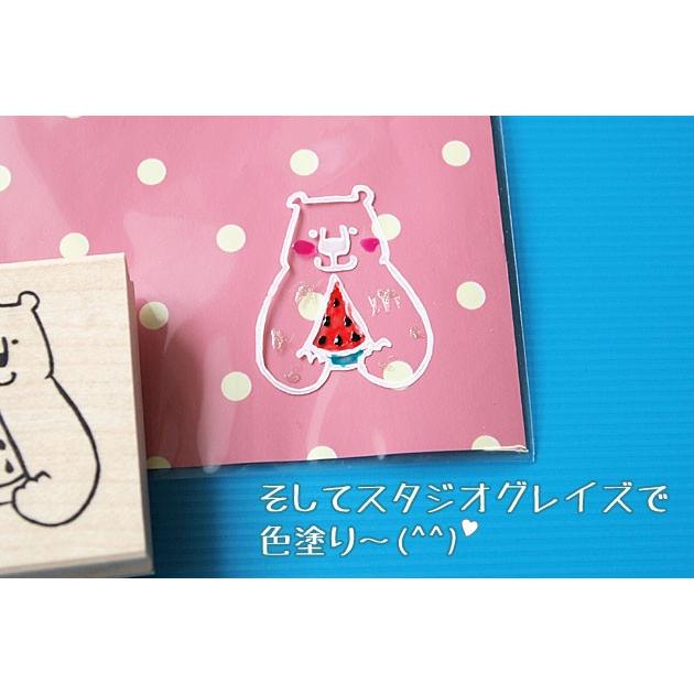 消しゴムはんこ ラバースタンプ 消しゴムスタンプ tugumi スイカ