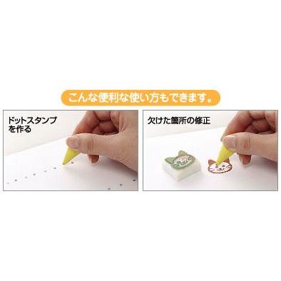 消しゴムはんこ ほるナビ SEED 消しゴムスタンプ  ねりけし お掃除用｜karafuru｜02