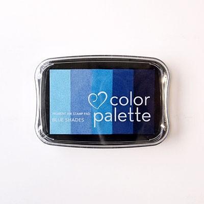 スタンプ ツキネコ スタンプ スタンプパッド スタンプインク 普通紙 カラーパレット 5色コンビ ブルーシェイド Cp507 からふる屋 S1st Cp507 印鑑のからふる屋 通販 Yahoo ショッピング