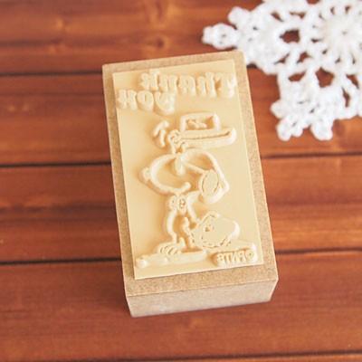 希少レア 廃盤 スヌーピー 木製スタンプ KODOMO NO KAO 平成レトロ